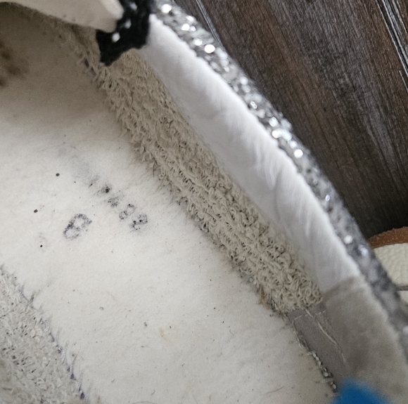 Golden Goose HTF Glitter Gold Lavender and Black Sneakers Size 8 - Picture 11 of 15